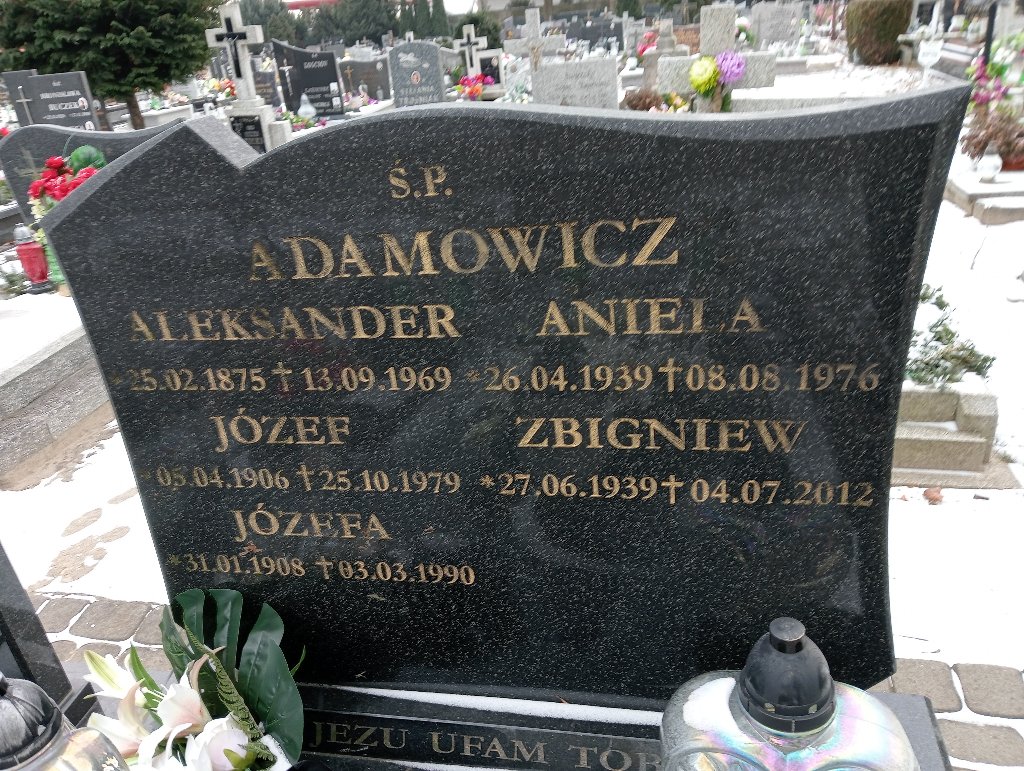 Józef Adamowicz 1906 Miłoszyce - Grobonet - Wyszukiwarka osób pochowanych