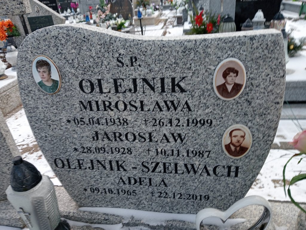Mirosława Olejnik 1938 Miłoszyce - Grobonet - Wyszukiwarka osób pochowanych